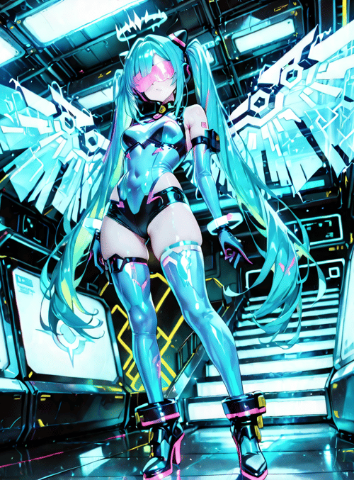 cyberpunk, anime girl, futuristic