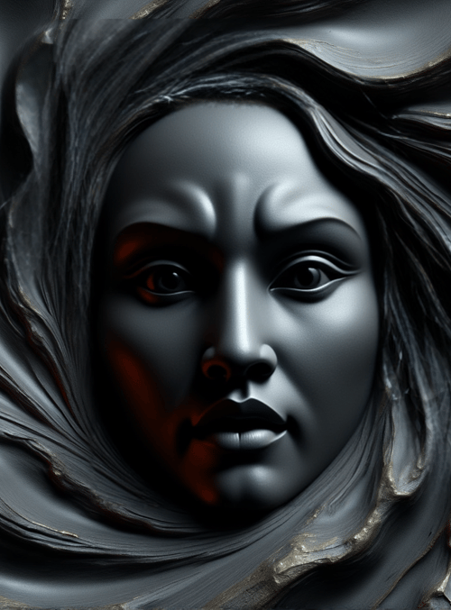 woman, face, hair