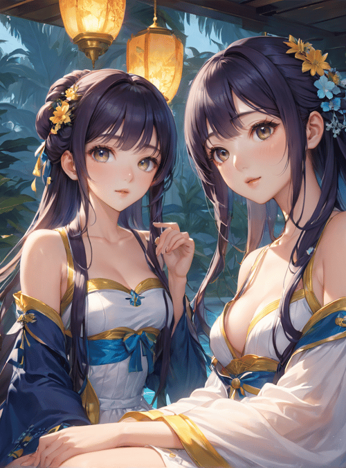 girls, women, ladies, anime, characters, dolls, figures, models, beauty, sisters