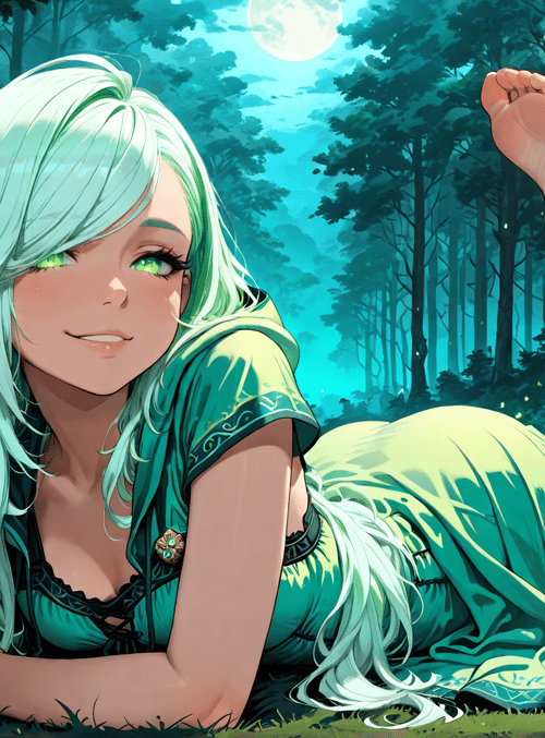 elf, fairy, girl, wizard, forest