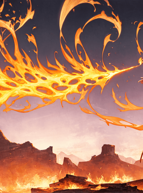 mage, fire, figure