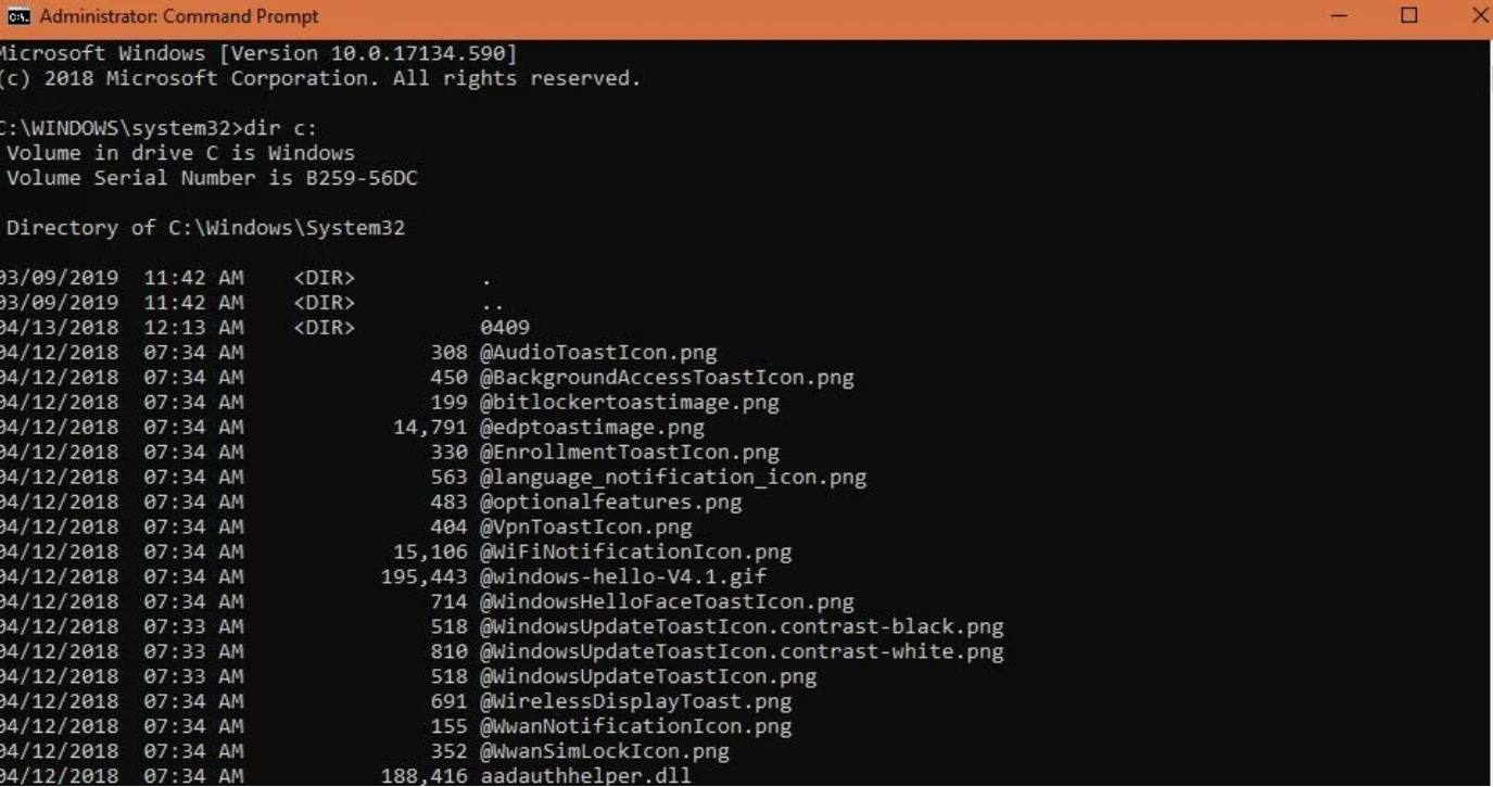 Invite de commandes