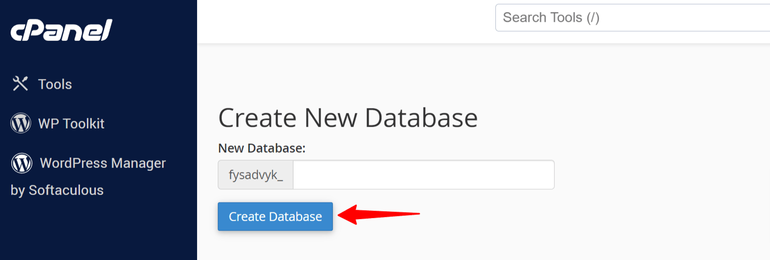 Create a New Database