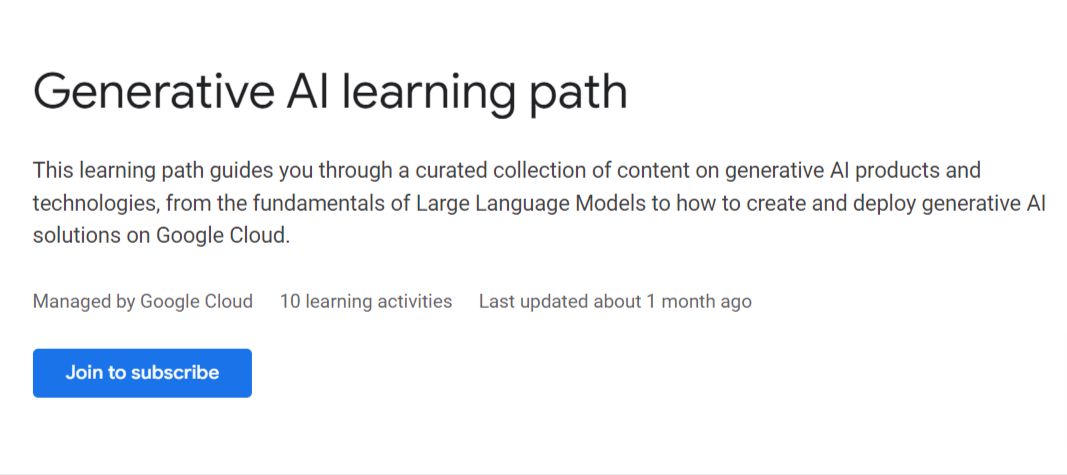 Generative-AI-learning-path-Google-Cloud-Skills-Boost