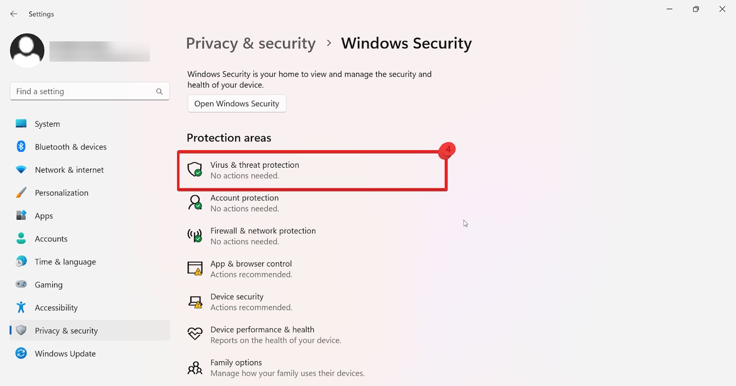 Protection contre les menaces de virus