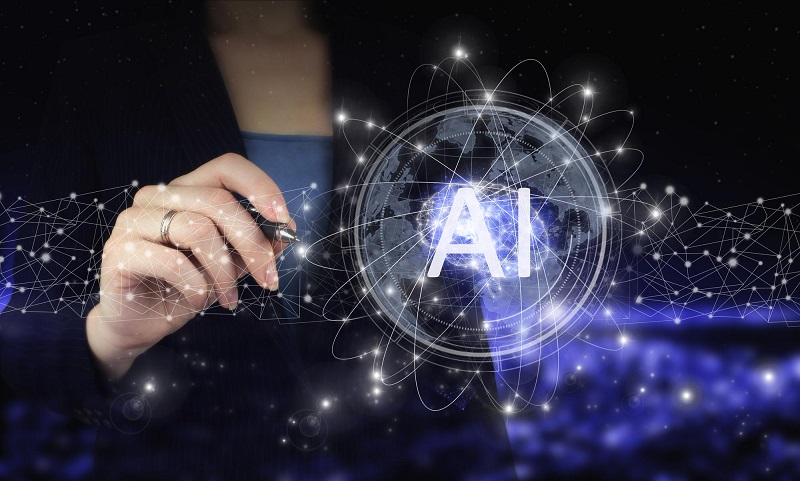 artificial-intelligence-ai-hand-holding-digital-graphic-pen-drawing-digital-hologram-artificial-intelligence-sign-city-dark-blurred-background-global-database-artificial-intelligence