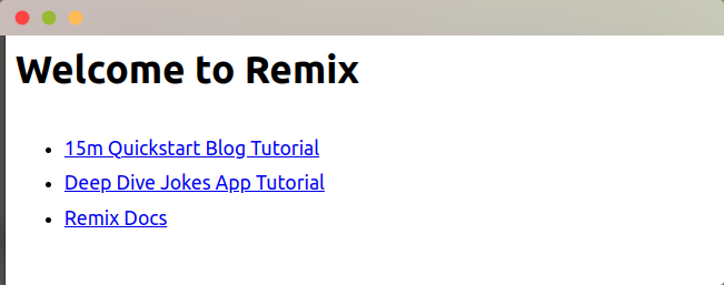 Remix app sample