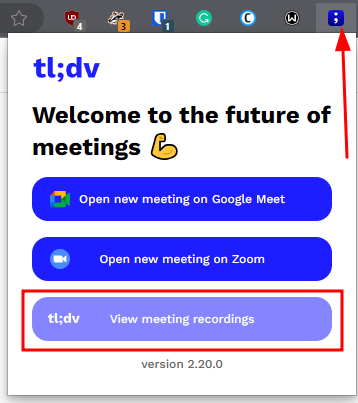 tldv-Browsererweiterung