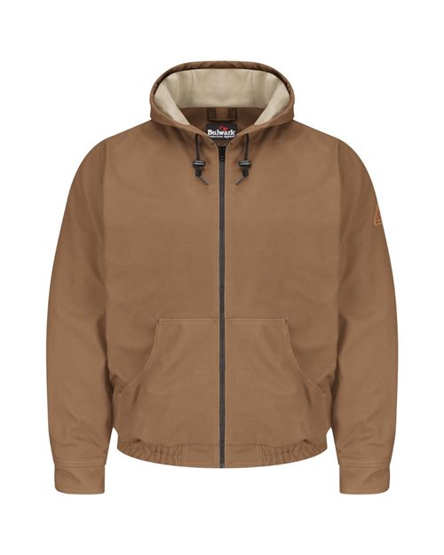 Brown Duck Hooded Jacket - EXCEL FR® ComforTouch® - Tall Sizes