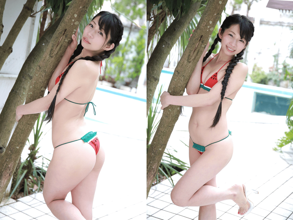 Remixデジタル写真集 岩崎真奈『艶まな すいかヒップ』(ラビリンス)-阅图吧