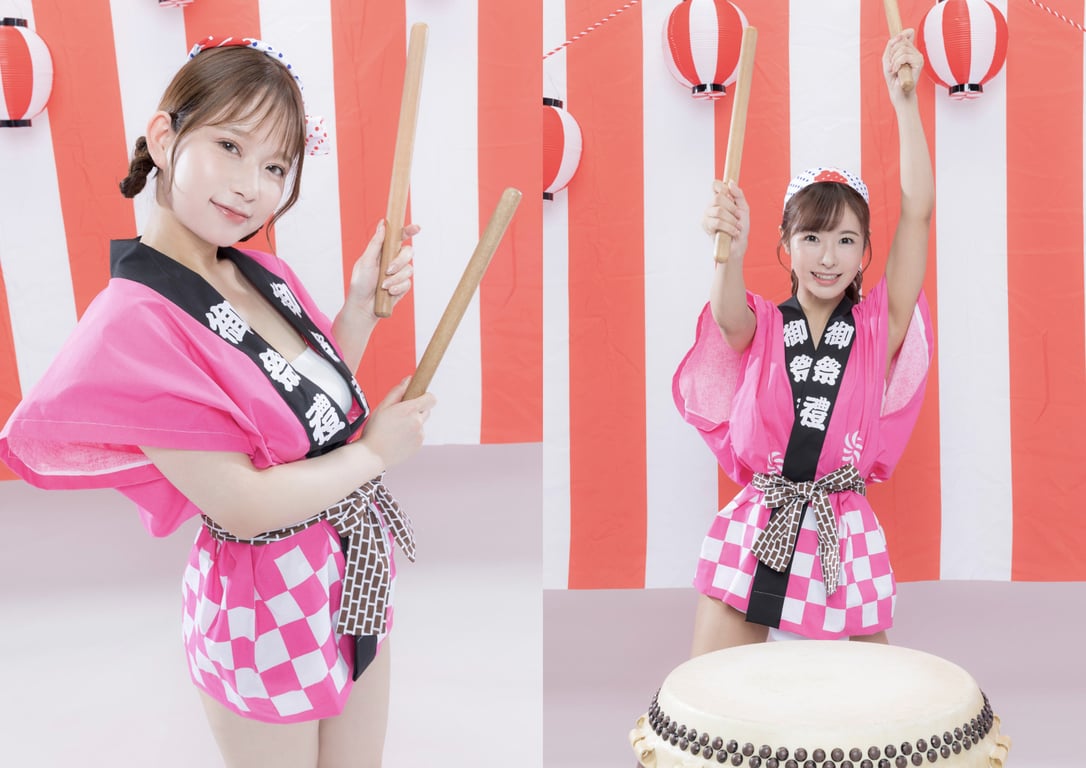 图片[2]-#Rio Kuriyama 栗山莉绪 & Rena Momozono 桃园怜奈 – Naked Wild Drummer 全裸大闹太鼓 - 全本免费在线观看-阅图吧