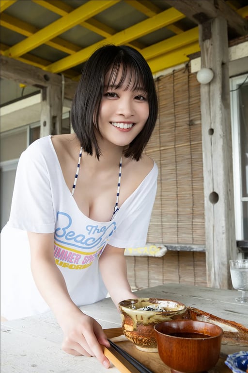 图片[7]-#FRIDAYデジタル写真集 五十岚早香 Ｆカップあるんですッ！vol.1 海之家的可爱过头的兼职篇 - 全本免费在线观看-阅图吧