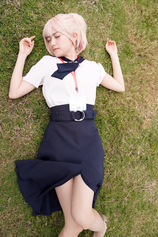 图片[23]-#Nashiko Momotsuki 桃月奈希子 Bukiyo na Senpai. Collaboration Cosplay Gravure 「笨拙的前辈。」合作角色扮演写真 (2021.12.17) - 全本免费在线观看-阅图吧