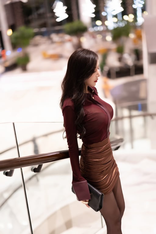 图片[3]-#Hot 王馨瑶 暗红网纱透视御姐装 - 全本免费在线观看-阅图吧