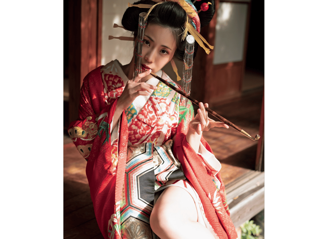 【Gravian魂】铃木文奈「以花魁之姿绚烂盛开的写真界传奇」-阅图吧