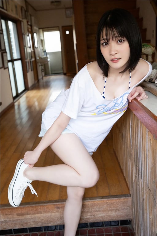 图片[4]-#FRIDAYデジタル写真集 五十岚早香 Ｆカップあるんですッ！vol.1 海之家的可爱过头的兼职篇 - 全本免费在线观看-阅图吧