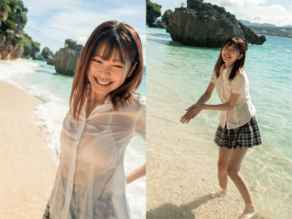 图片[24]-#森日向子 裸体写真集『夏 奔跑 天空 Blue sky Blue』制服未公开篇 - 全本免费在线观看-阅图吧