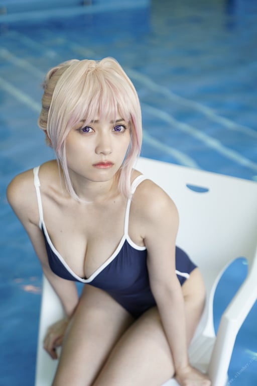 图片[6]-#Nashiko Momotsuki 桃月奈希子 Bukiyo na Senpai. Collaboration Cosplay Gravure 「笨拙的前辈。」合作角色扮演写真 (2021.12.17) - 全本免费在线观看-阅图吧