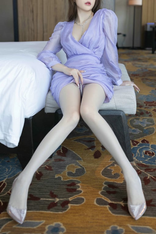 图片[13]-#Hot 鱼子酱紫色连衣裙写真 - 全本免费在线观看-阅图吧