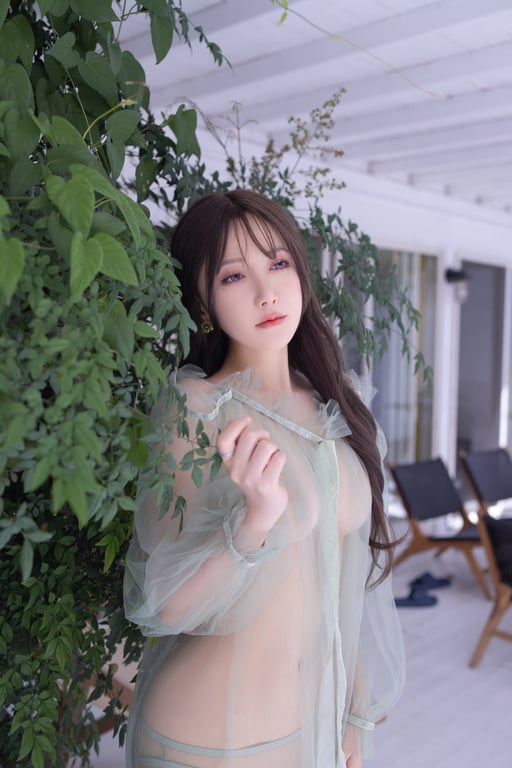 图片[10]-#鱼子酱绿色薄纱写真 - 全本免费在线观看-阅图吧