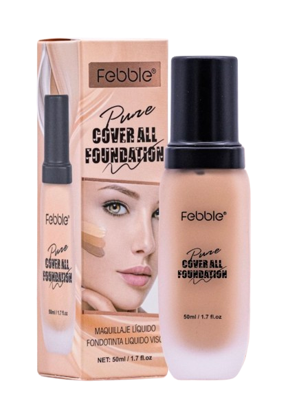BASE LIQUIDA FEBBLE 4TONOS COVERALL FS346A