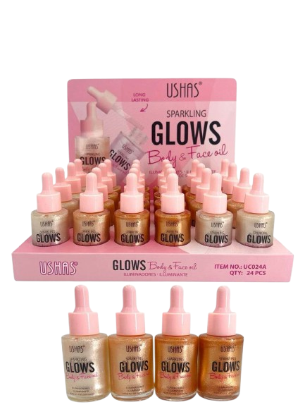 Sparkling glows para cara y cuerpo ilumindador UC024B