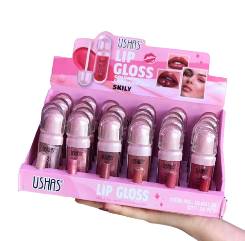 Lip Gloss USHAS Dupe kiko (Rosado)