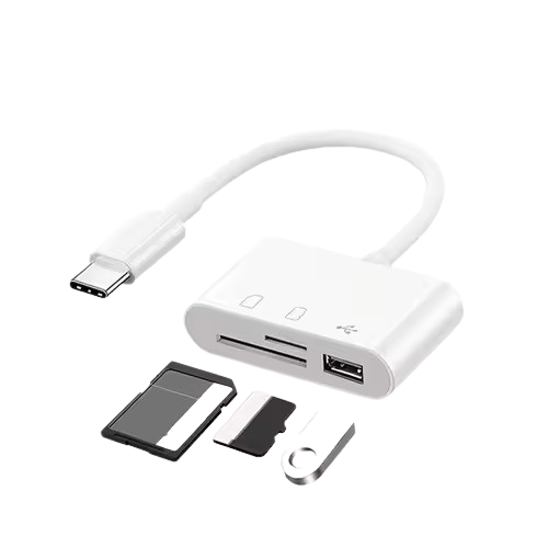 Adaptador sd, microsd, usb a tipo c