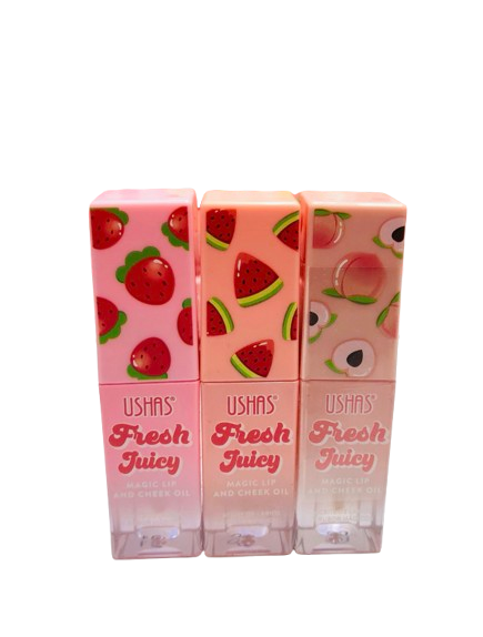 Fresh Juicy 2 en 1 Rubor y Lip Oil USHAS