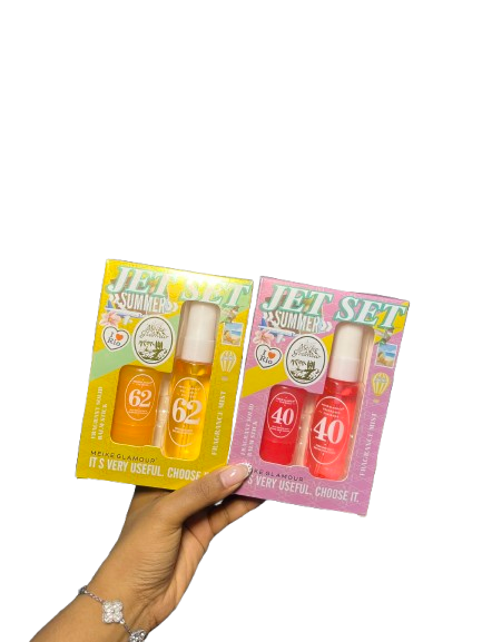 Kit Jet Set colonia y jelly perfumada Meike Glamour 68