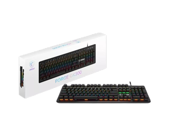 TECLADO KEYBOARD MSI FORGE GK300 COMBO MOUSE AND KEYBOARD - BLUE SWITCHES