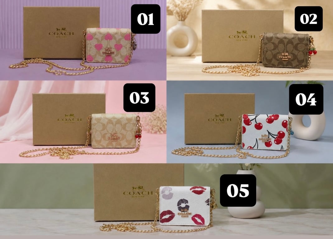 Mini carteras Coach con Charms