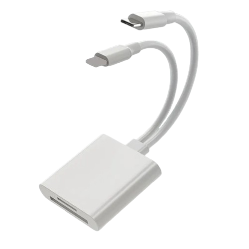 Adaptador de memoria 2 en 1 Lightning y C