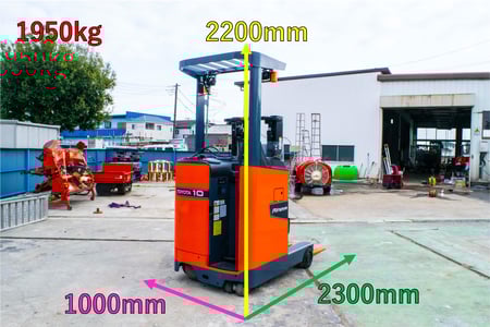トヨタリーチフォークリフト8FBRK9揚高3000MM使用11268H(A312 トヨタリーチフォークリフト8FBRK9揚高3000MM使用11268H(A312