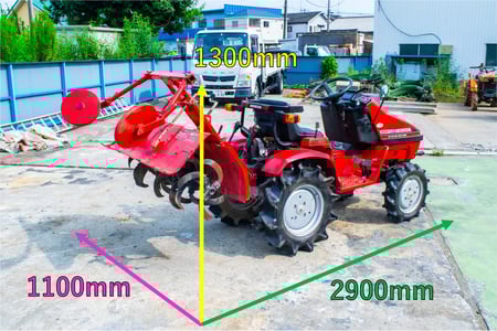 HONDA トラクター マイティ13 ガソリンエンジン13馬力4WD 実働品 ホンダ・トラクター・マイティ13R | クロバト農機具販売