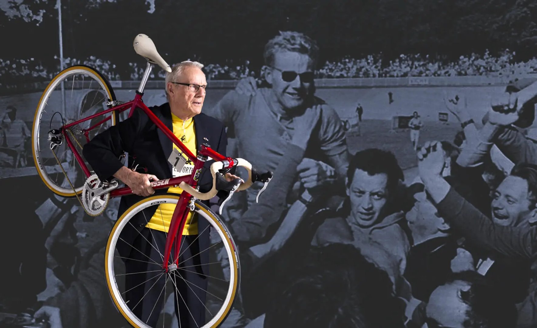 Jan Janssen met zijn fiets