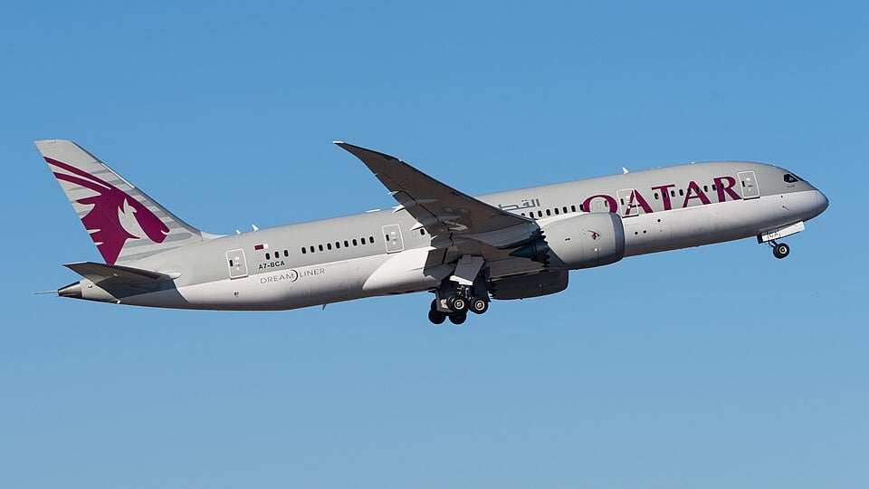 Qatar Airways の Boeing 787-8 Dreamliner