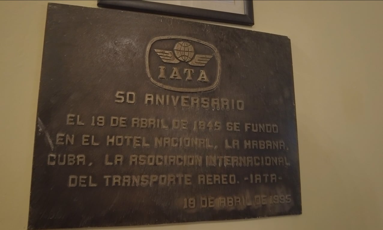 Hotel NacionalのIATAプレート