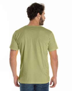Camiseta de Algodão Premium Verde Caqui