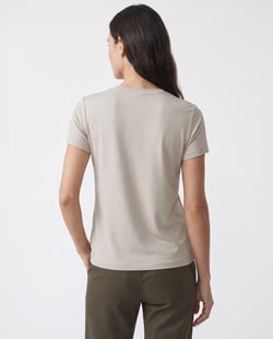 Camiseta Tech Modal Feminina Areia