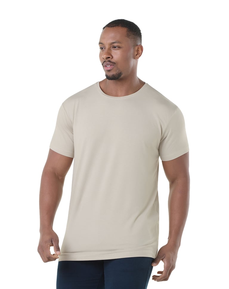 Camiseta Tech Modal Masculina Areia