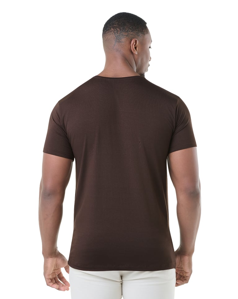 Camiseta Tech Modal Masculina Marrom