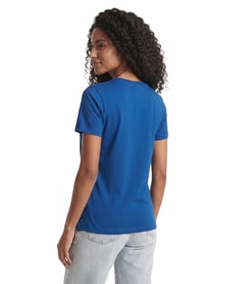Baby Look de Algodão Premium Azul Royal