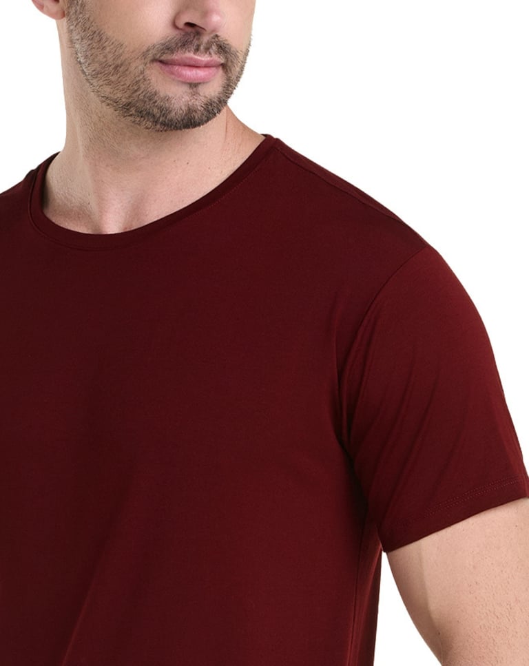 Camiseta Tech Modal Masculina Bordô