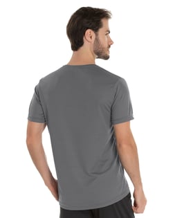 Camiseta Dry Fit Cinza Chumbo Proteção UV 30+