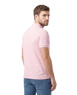 Camisa Polo Piquet Masculina Rosa Claro