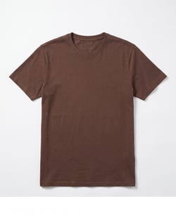 Camiseta de Algodão Premium Marrom