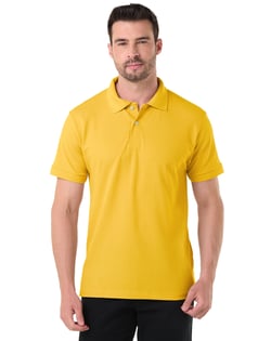 Camisa Polo Piquet Masculina Amarelo Ouro