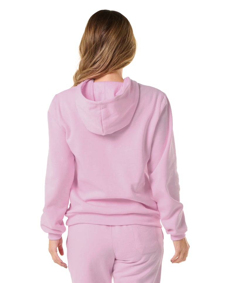 Kit 3 Moletons Canguru com Capuz Feminino Rosa Claro 