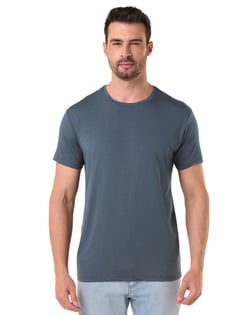 Camiseta Tech Modal Masculina Cinza Chumbo